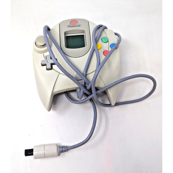 SEGA Dreamcast Controller with VMU OEM White HKT-7700 - White VMU + rumble pack - Picture 1 of 3